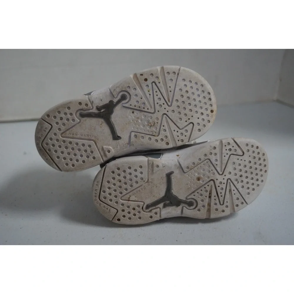 Nike Air Jordan Retro 6 Cool Grey Sneakers Baby DV3606-100 White/GREY Size 6C